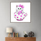 Diamond Painting - Partial Round - Cup Cat E