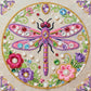 DIY Pearl Painting With Frame - Handmade Self-Adhesive Pearls - Dragonfly (25*25cm) B