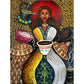 thiopian Coffee Art Abstract Full Round Diamond Painting Kits
