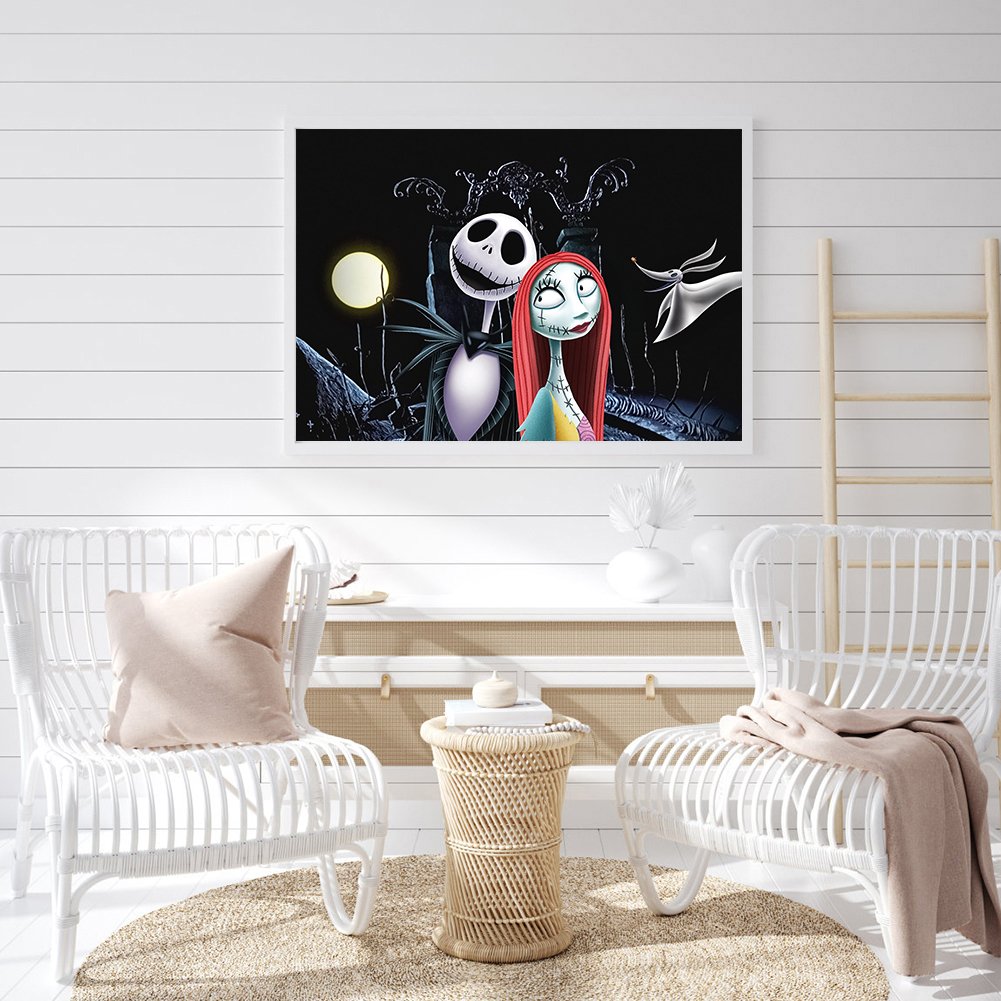 5D DIY Diamond Painting Kit - Full Round - Jack & Sally