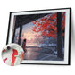 Paint By Number - Oil Painting - Watching Cherry Blossom Girl (40*50cm)
