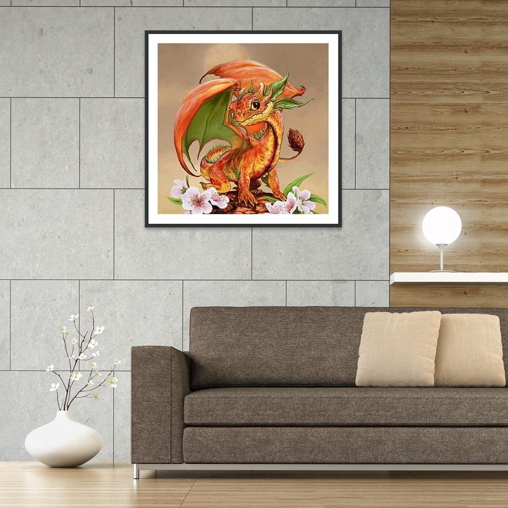 Diamond Painting - Full Round - Cute Dragon