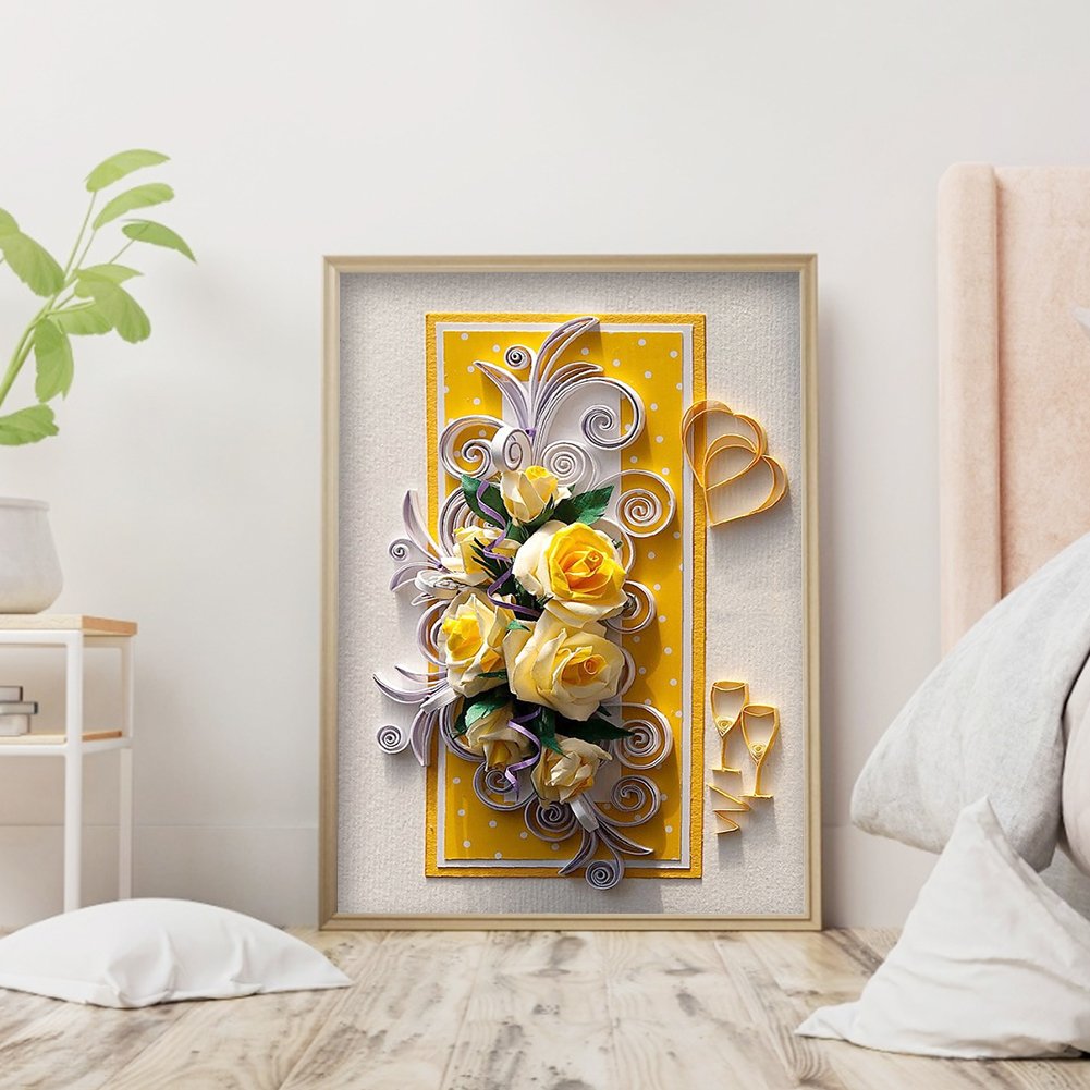 Diamond Painting - Full Round -Flower B