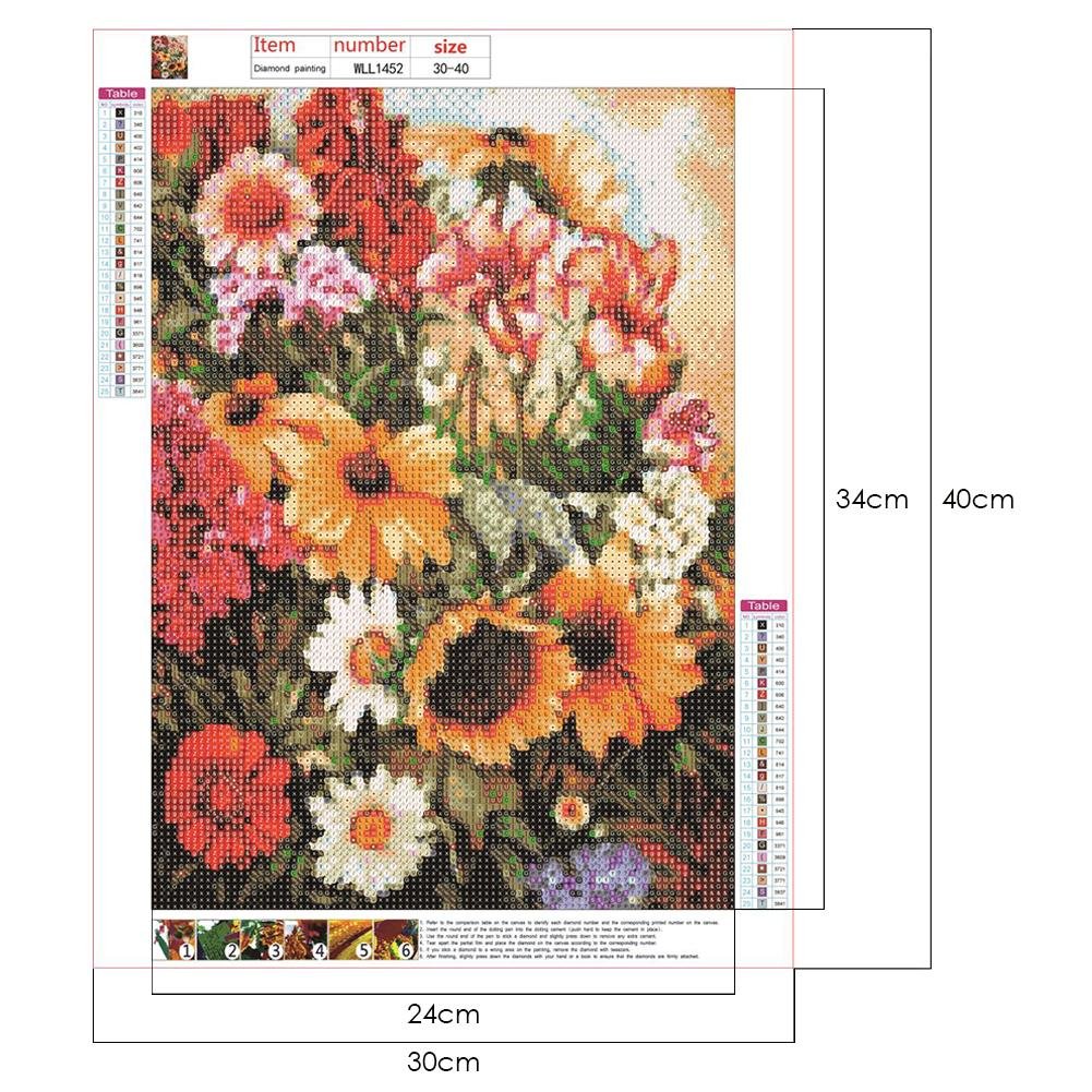 Diamond Painting - Full Round - Flowers G