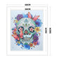 11ct Stamped Cross Stitch - Flowers And Skull(40*50cm)