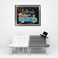 Diamond Painting - Full Round - Blue Car Blackboard