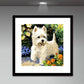 Diamond Painting - Full Round - White Dog A