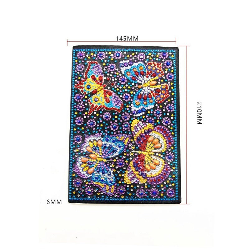A5 5D Notebook DIY Part Special Shape Rhinestone Diary Book | Butterfly【diamondpaintingsart】