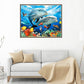 5D DIY Diamond Painting Kit - Partial Round - Brother Dolphin