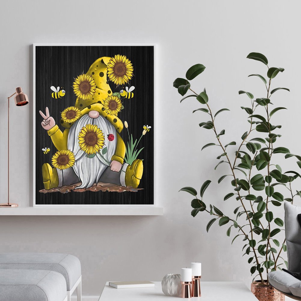 Diamond Painting - Full Round - Faceless Gnome