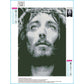 Diamond Painting - Full Round - Jesus Black And White