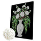 DIY Pearl Painting With Frame - Handmade Self-Adhesive Pearls - Vase (30*40cm) B