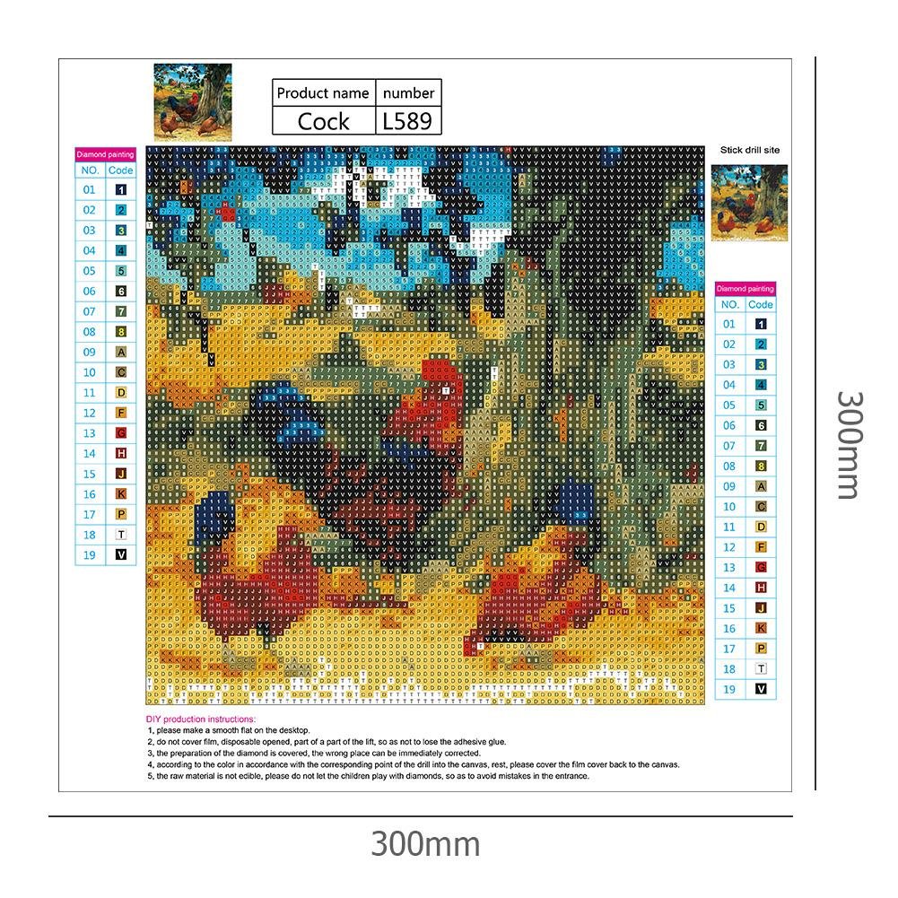 Diamond Painting - Full Round - Village Fowl