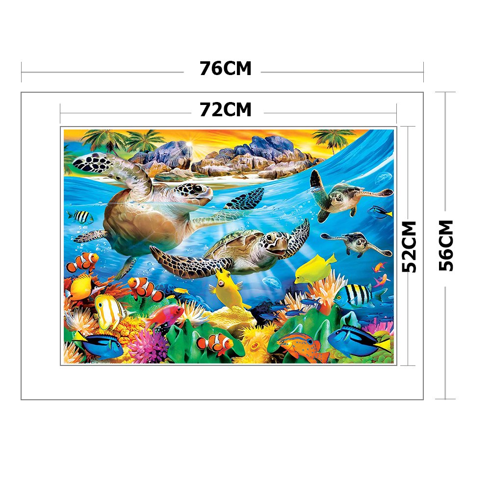 11ct Stamped Cross Stitch - Sea Turtle (75*56cm) A