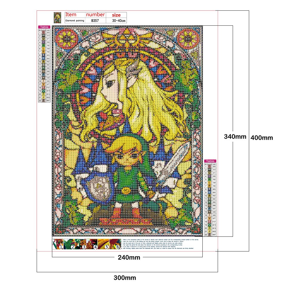 Diamond Painting - Full Round -  Legend of Zelda