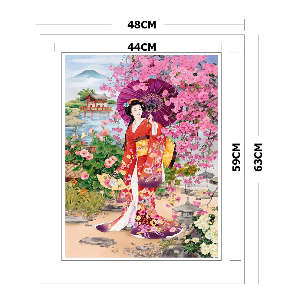 11ct Stamped Cross Stitch Ancient Beauty(48*63cm)