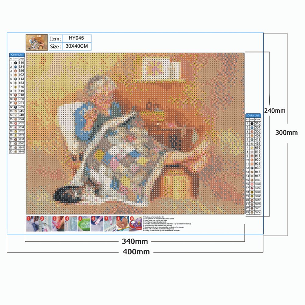 Diamond Painting - Full Round - Sewing Grandma