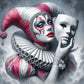 Diamond Painting - Full Round / Square - Clown And Mask