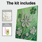 DIY Pearl Painting With Frame - Handmade Self-Adhesive Pearls - Clover (30*40cm)
