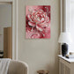 DIY Pearl Painting With Frame - Handmade Self-Adhesive Pearls - Pink Flowers (30*40cm) B