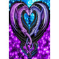 5D Diy Diamond Painting Kit Full Round Beads Heart Dragon