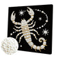 DIY Pearl Painting With Frame - Handmade Self-Adhesive Pearls - Scorpion (25*25cm) A