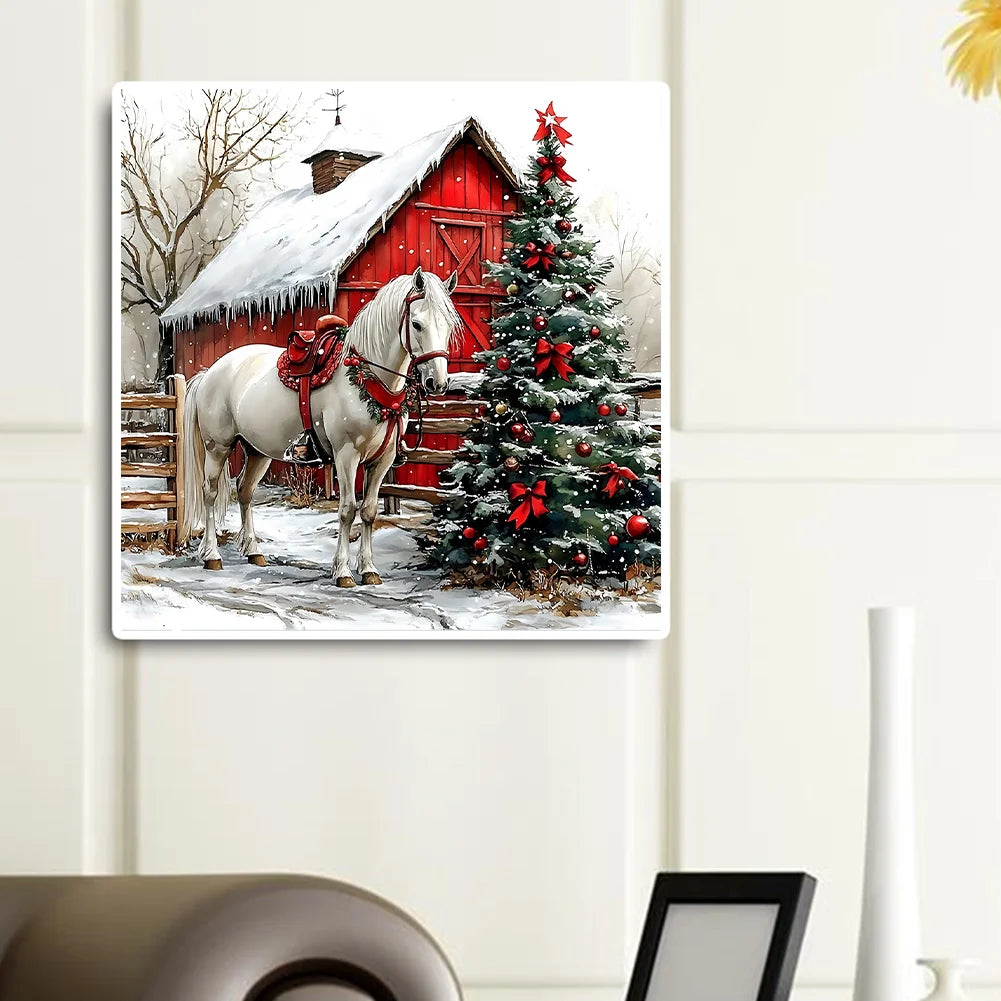 Diamond Painting - Full Round / Square - Xmas Horse