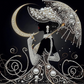 DIY Pearl Painting With Frame - Handmade Self-Adhesive Pearls - Lady (30*30cm) M