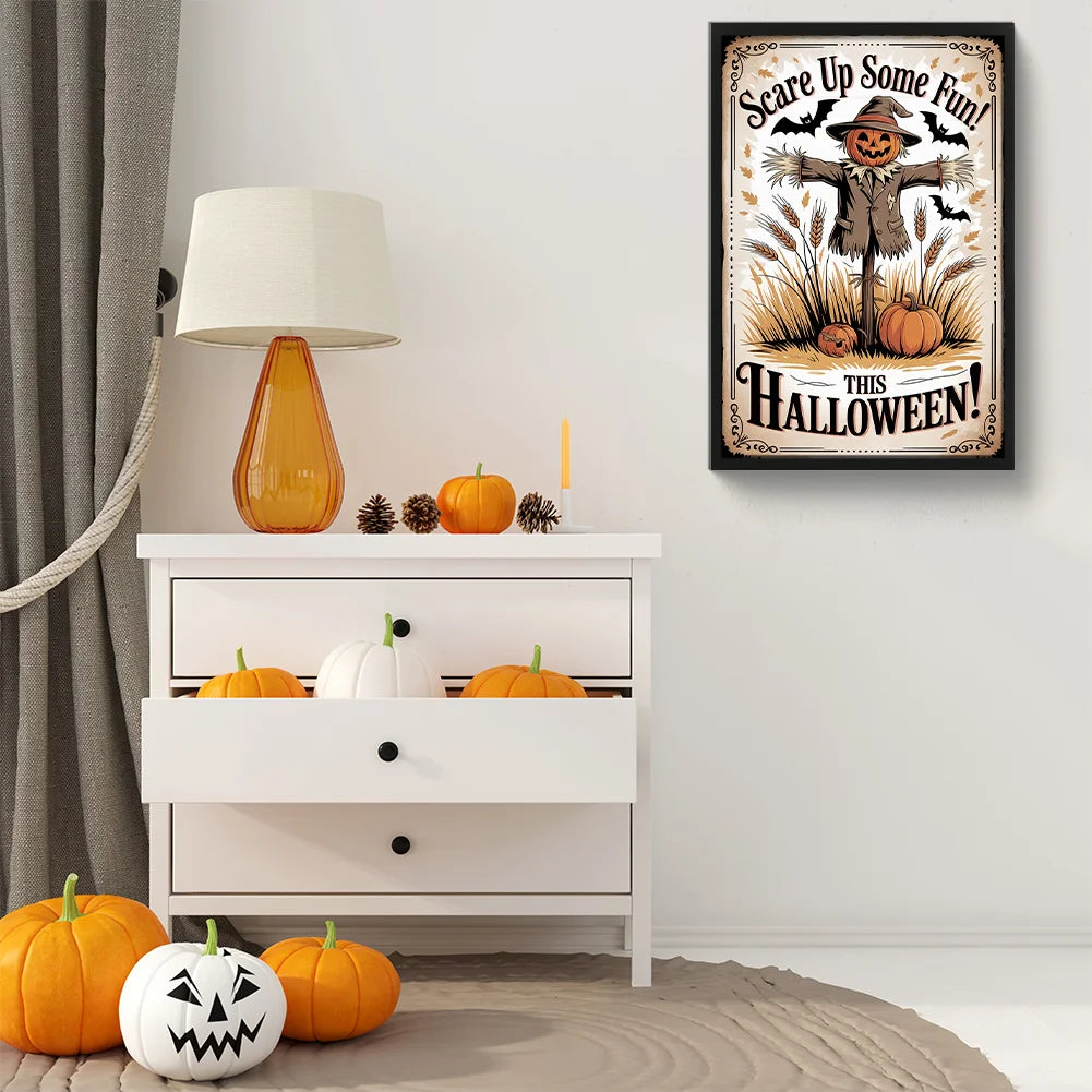 Diamond Painting - Full Round / Square - Halloween Scarecrow (30*45cm)