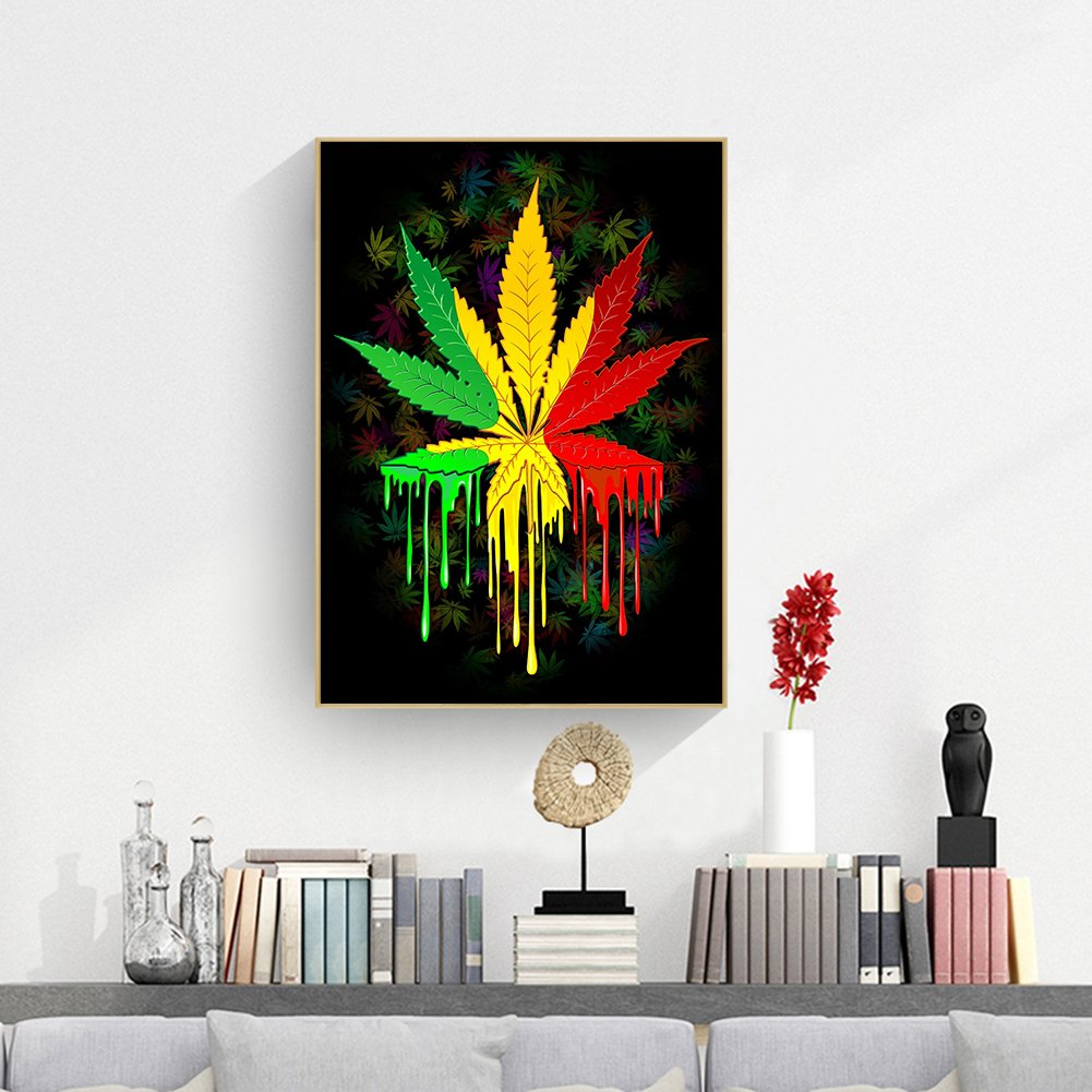 Diamond Painting - Full Round - Color Maple Leaf