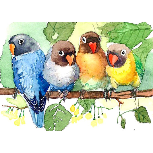 11ct Stamped Cross Stitch Birds(36*46cm)