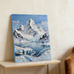 DIY Pearl Painting With Frame - Handmade Self-Adhesive Pearls - High Mountains and Rivers (30*40cm)