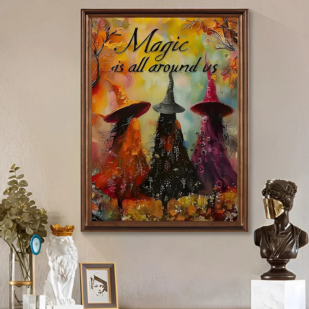 Diamond Painting - Full Round / Square - Halloween Witch