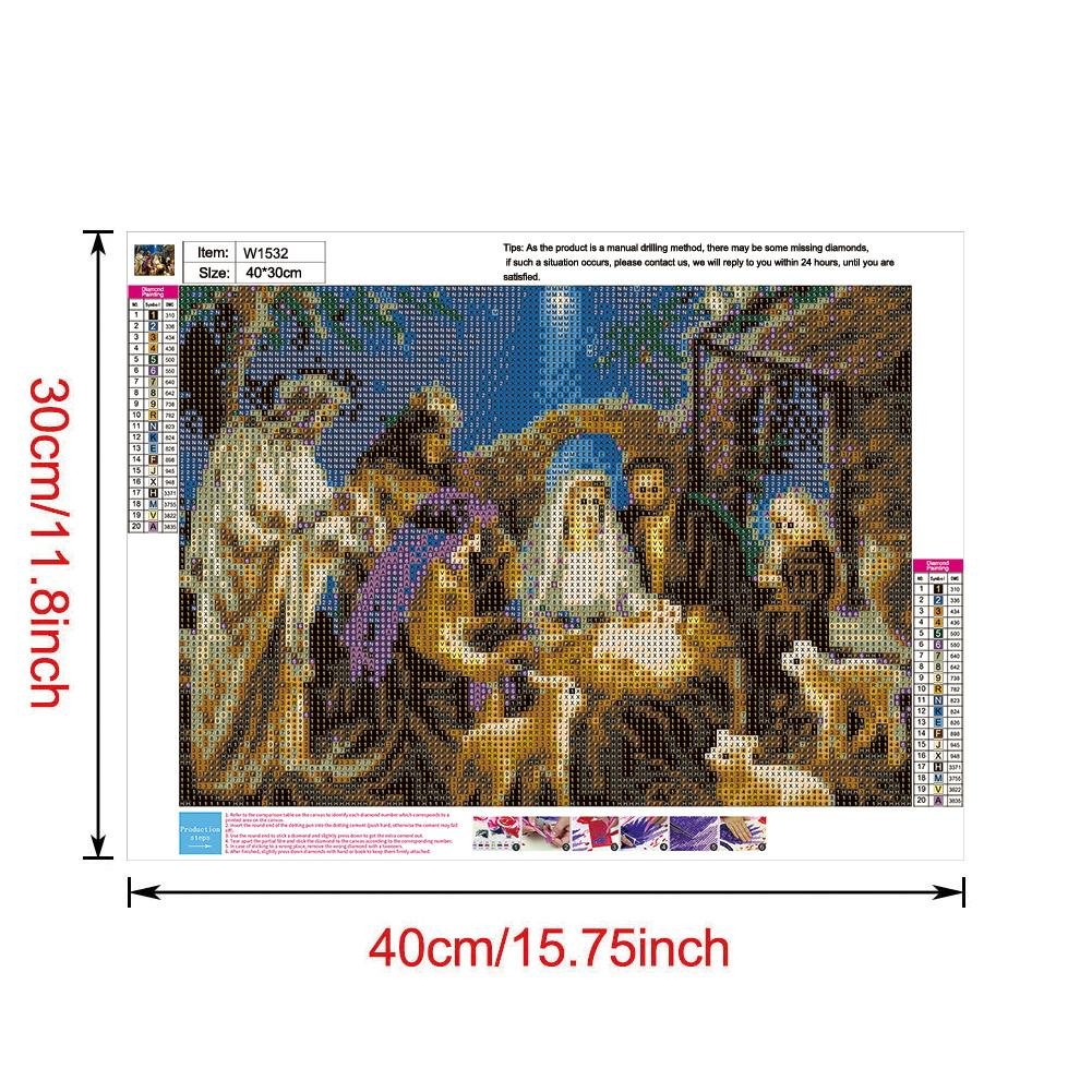 Diamond Painting - Full Round - Birth of Jesus