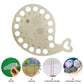 Hollow Thread Board Wooden Cross Stitch Tool - Carving Whale