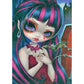 5D Diy Diamond Painting Kit Full Round Beads Big Eyes Doll