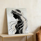 DIY Pearl Painting With Frame - Handmade Self-Adhesive Pearls - Elegant Girl (30*40cm) A