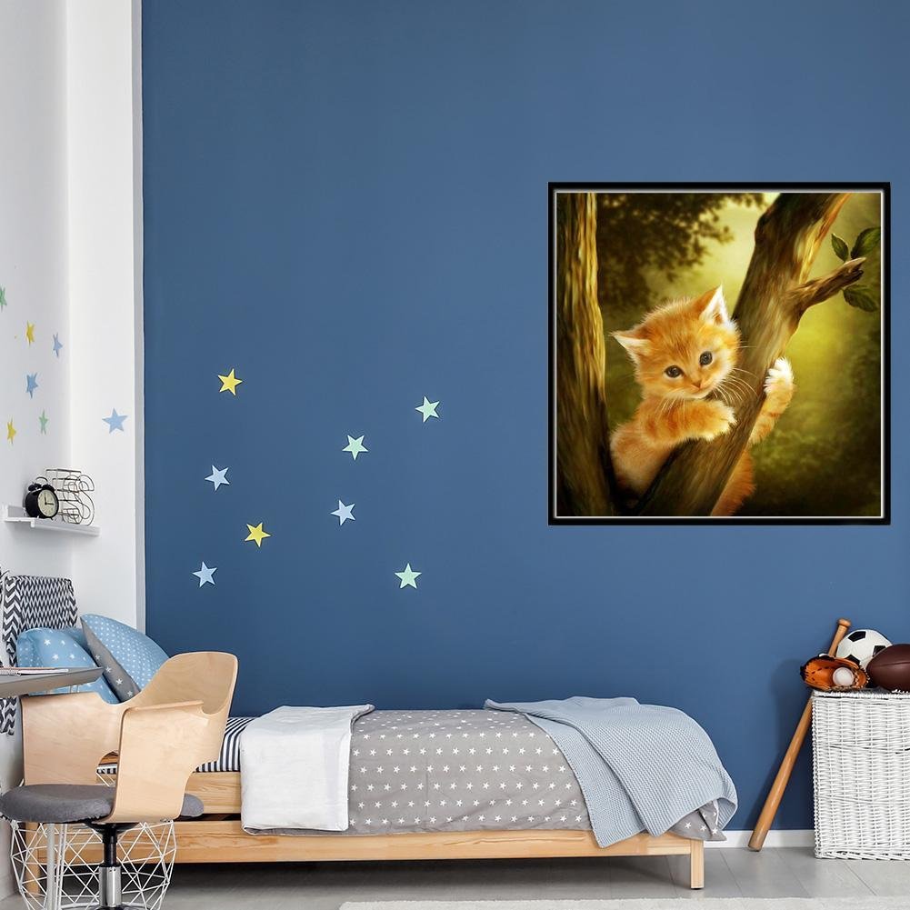 5D DIY Diamond Painting Kit - Partial Round - Lovely Cat
