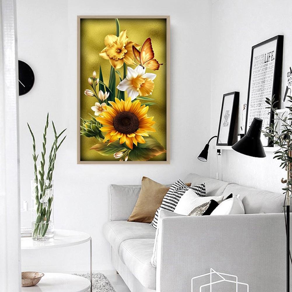 Diamond Painting - Full Round - Yellow Flower (30*48cm)