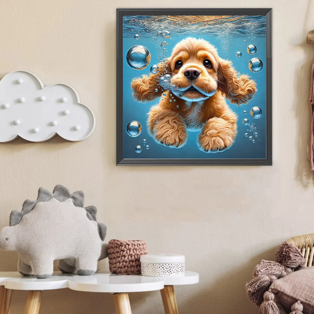 Diamond Painting - Full Round / Square - Diving Dog