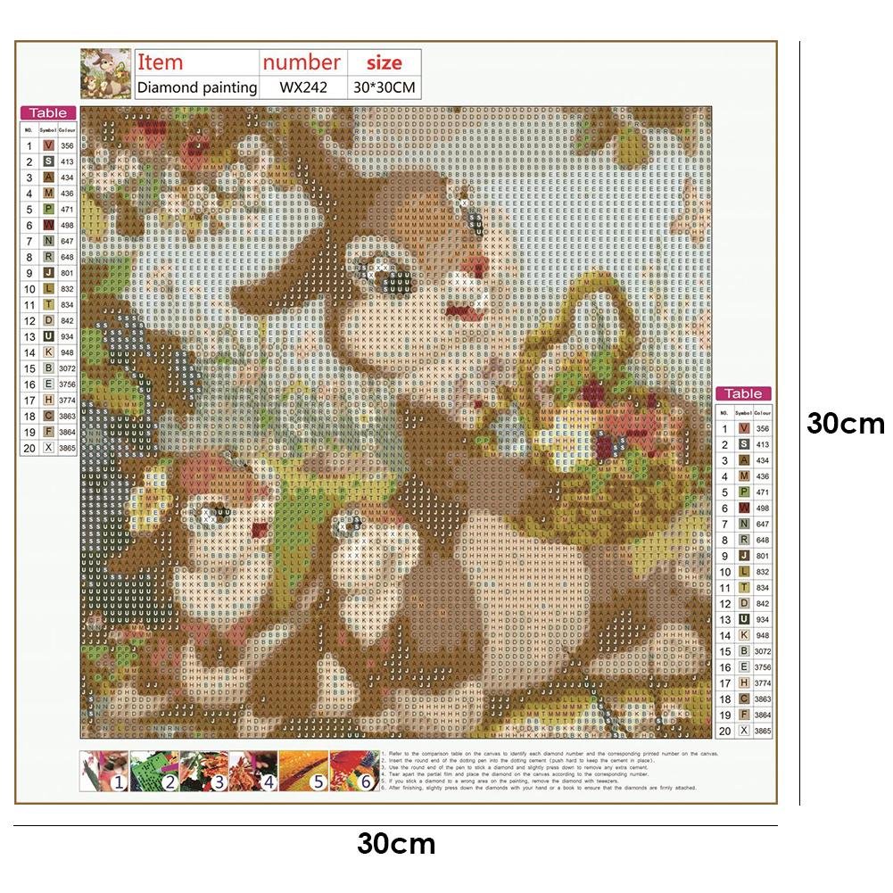 Diamond Painting - Full Round - Happy Rabbit
