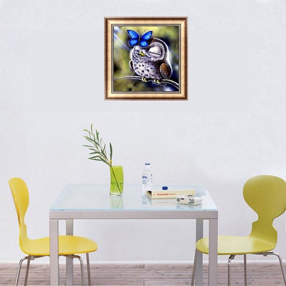 Diamond Painting - Full Round - Cute Owl B
