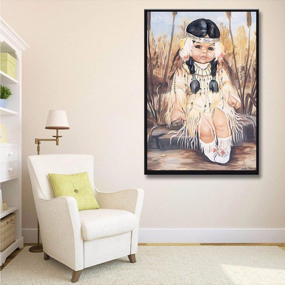 Diamond Painting - Full Round - Village Girl