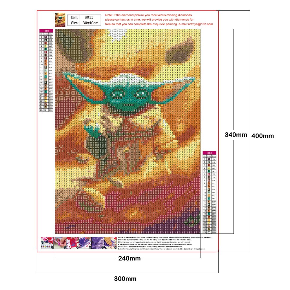 Diamond Painting - Full Round - Yoda J