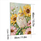 DIY Pearl Painting With Frame - Handmade Self-Adhesive Pearls - cockatiel (30*40cm) A