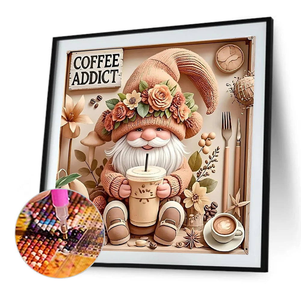 Diamond Painting - Full Round / Square - Coffee Addict Goblin