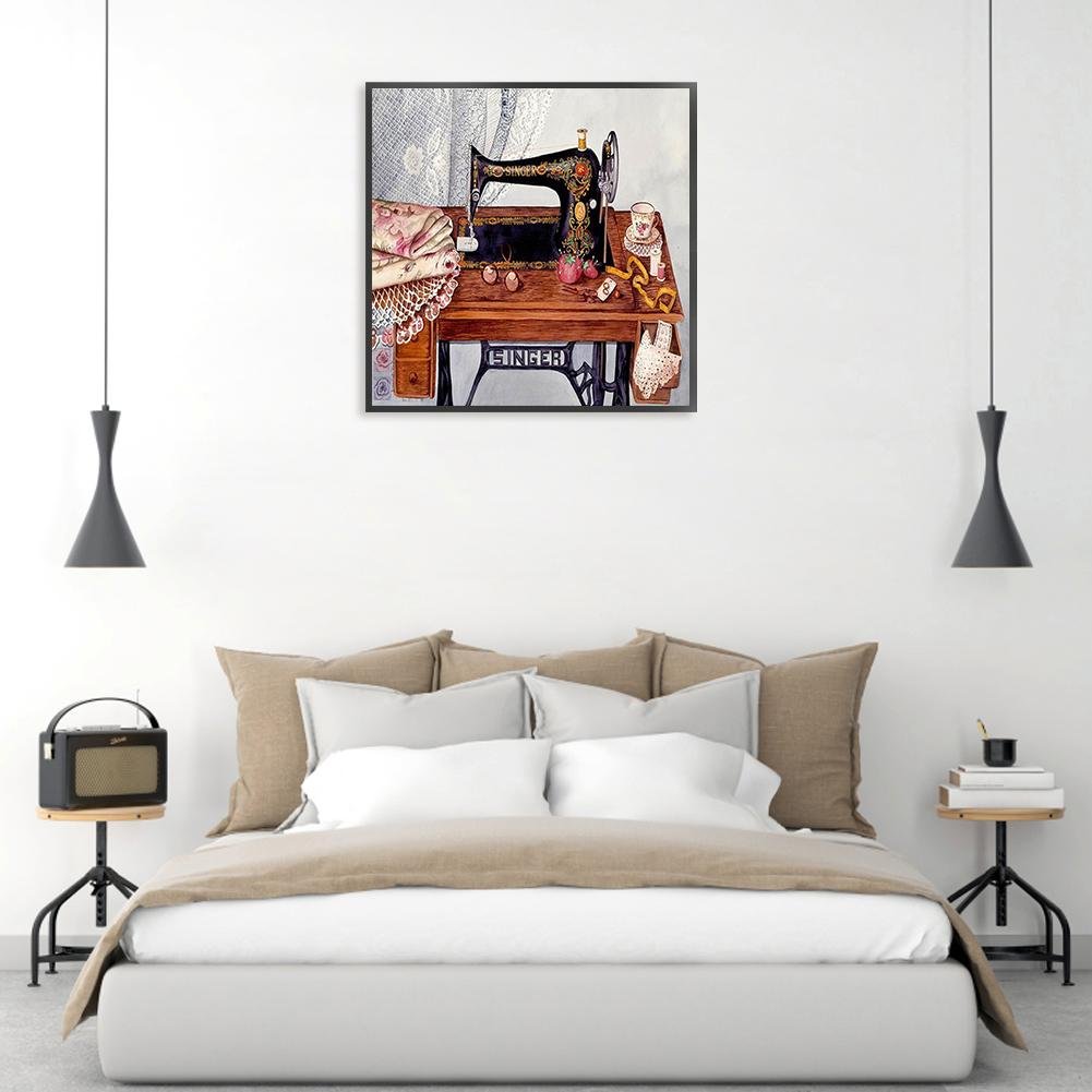 Diamond Painting - Full Round - Sewing Machine B