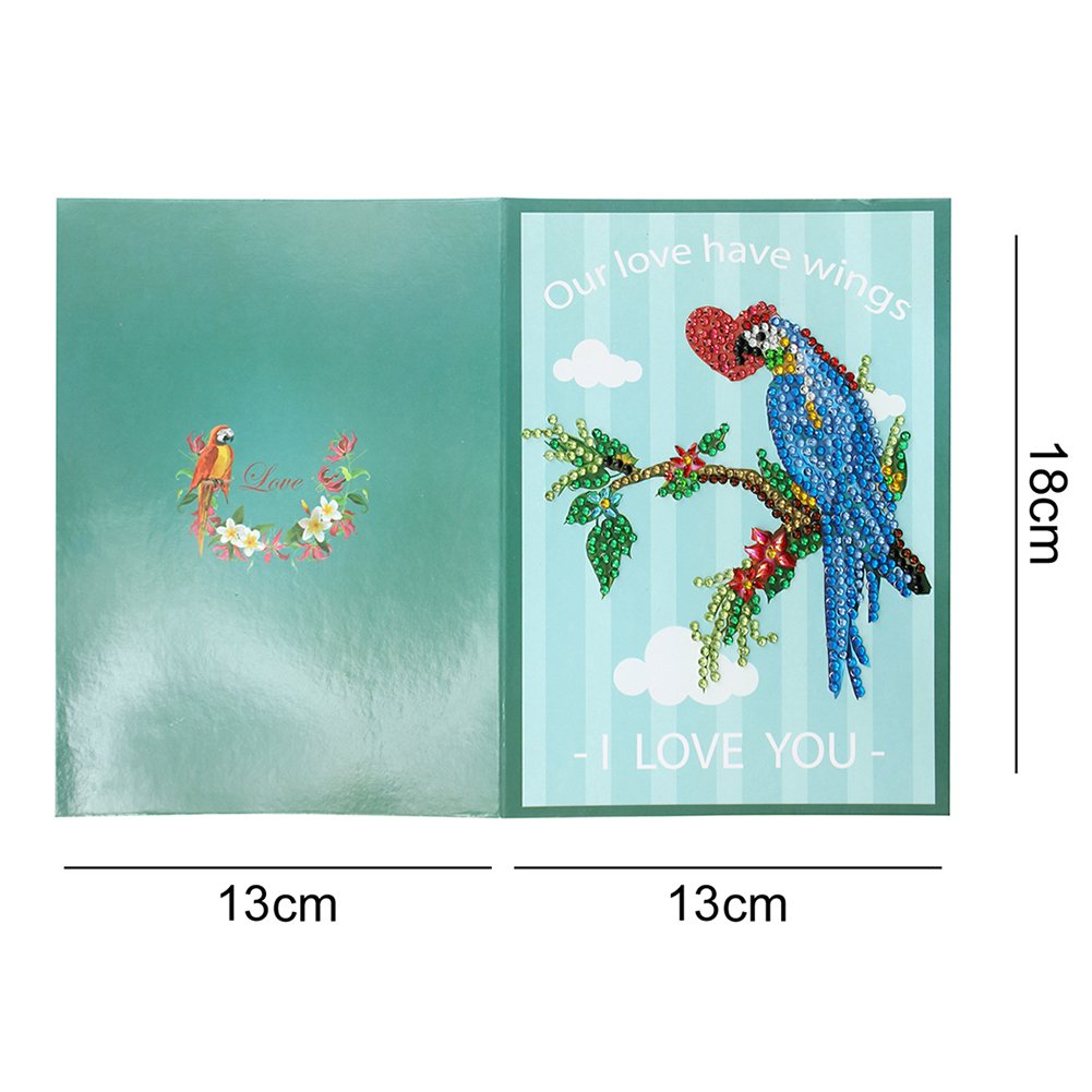 DIY Diamond Painting Greeting Card - Bird B