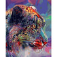 Oil Painting By Numbers Leopard Canvas Coloring Picture