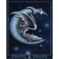 5D Diy Diamond Painting Kit Full Round Beads Moon Dragon